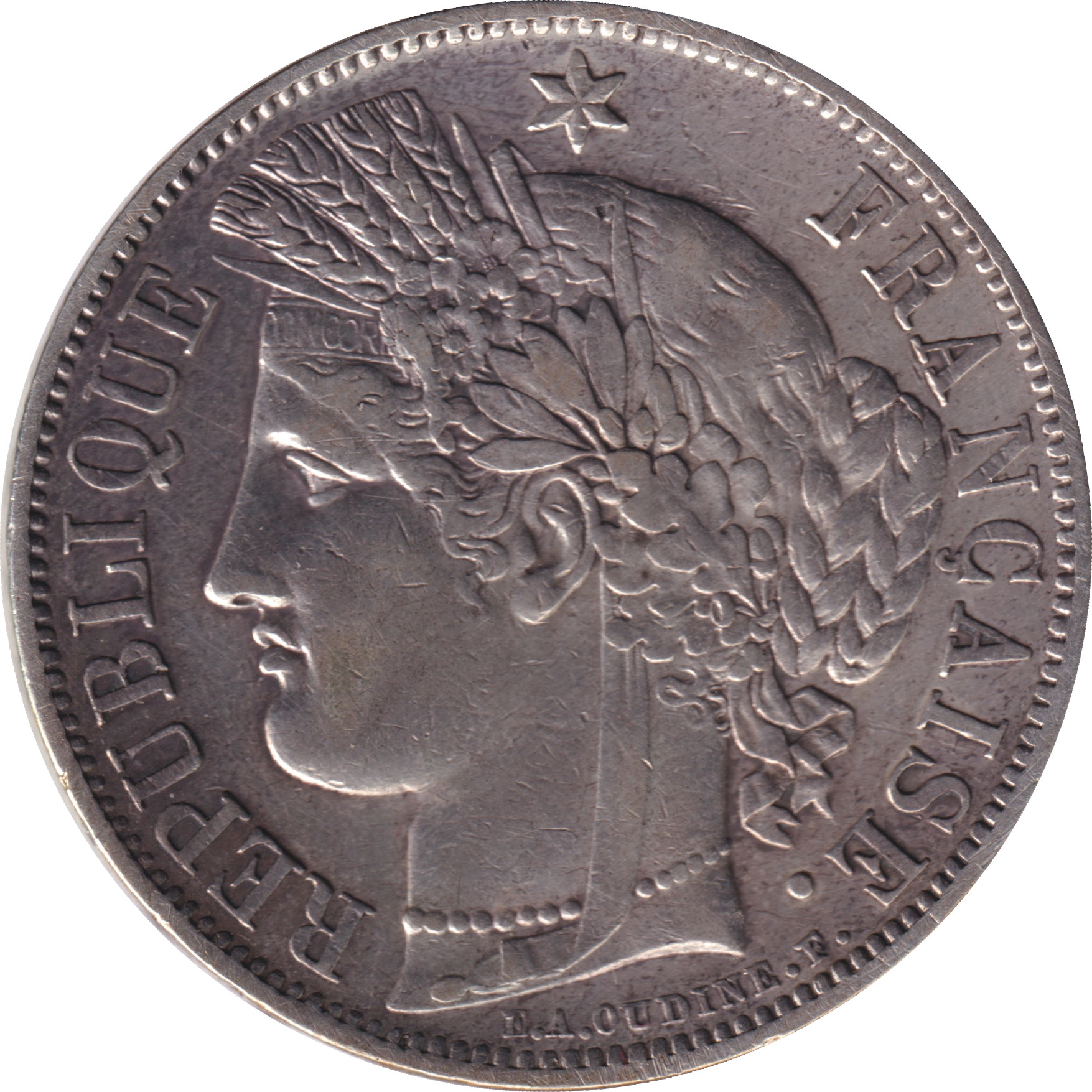 5 francs silver - Cérès - Deuxième République