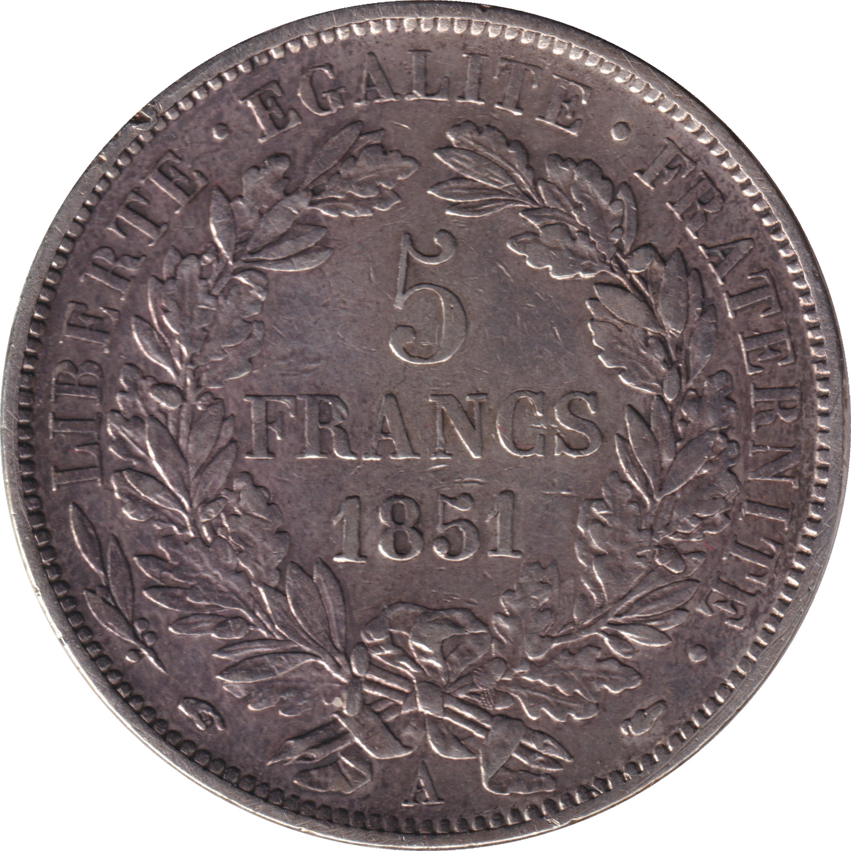 5 francs argent - Cérès - Deuxième République