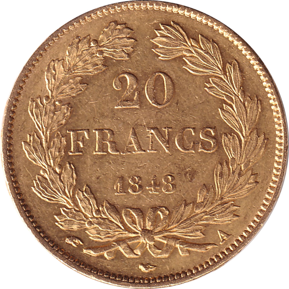 20 francs or - Louis Philippe I - Tête laurée