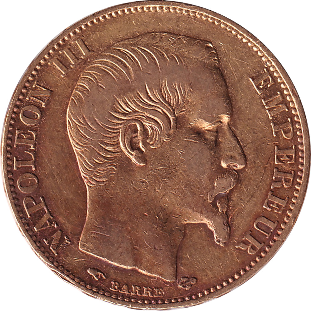 20 francs or - Napoléon III - Tête nue