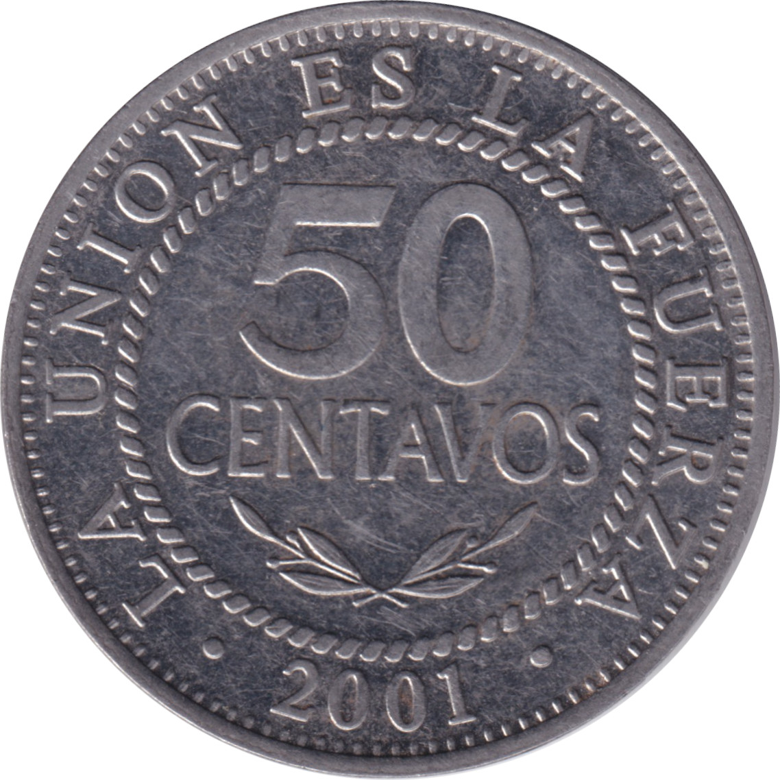 50 centavos - République de Bolivie