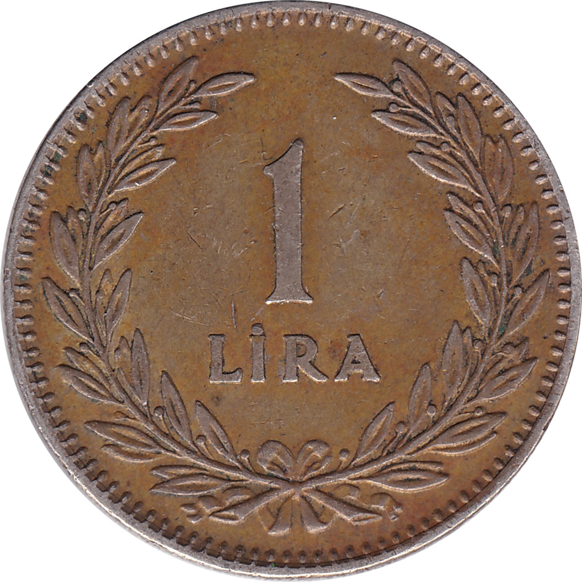 1 lira argent - Emblème