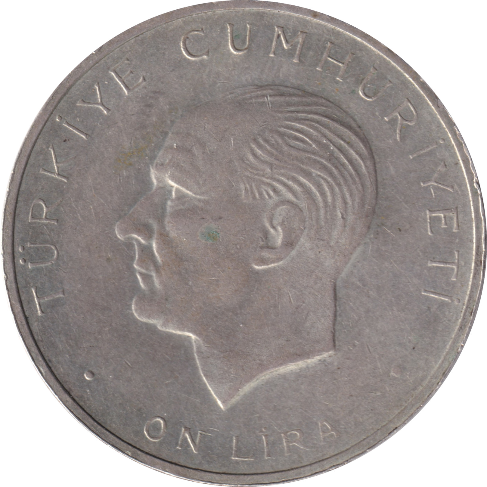 10 lira argent - Révolution