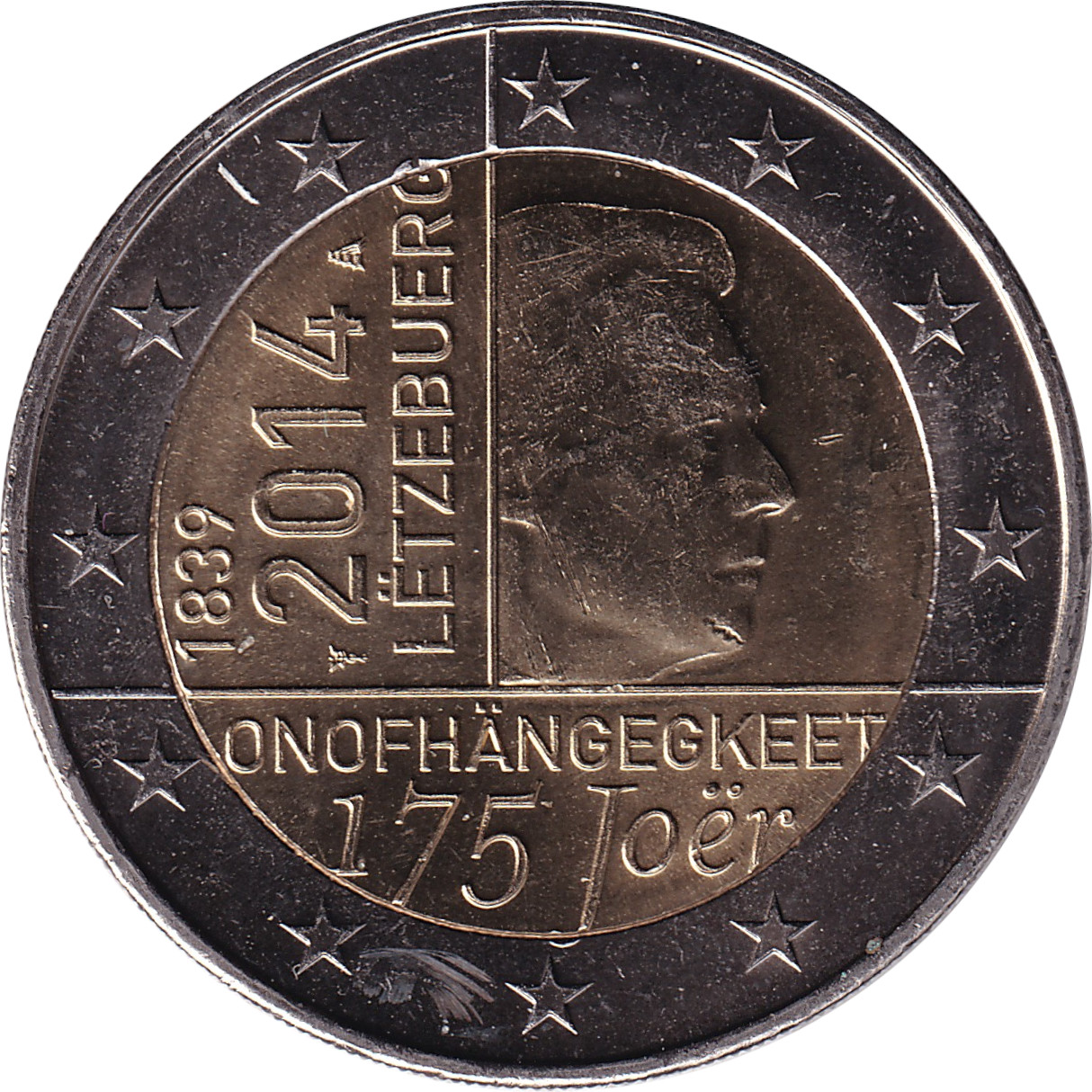 2 euro - Indépendance - 175 years