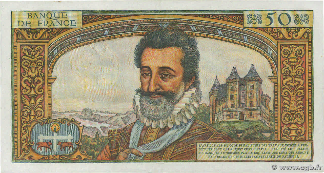 50 francs - Henri IV