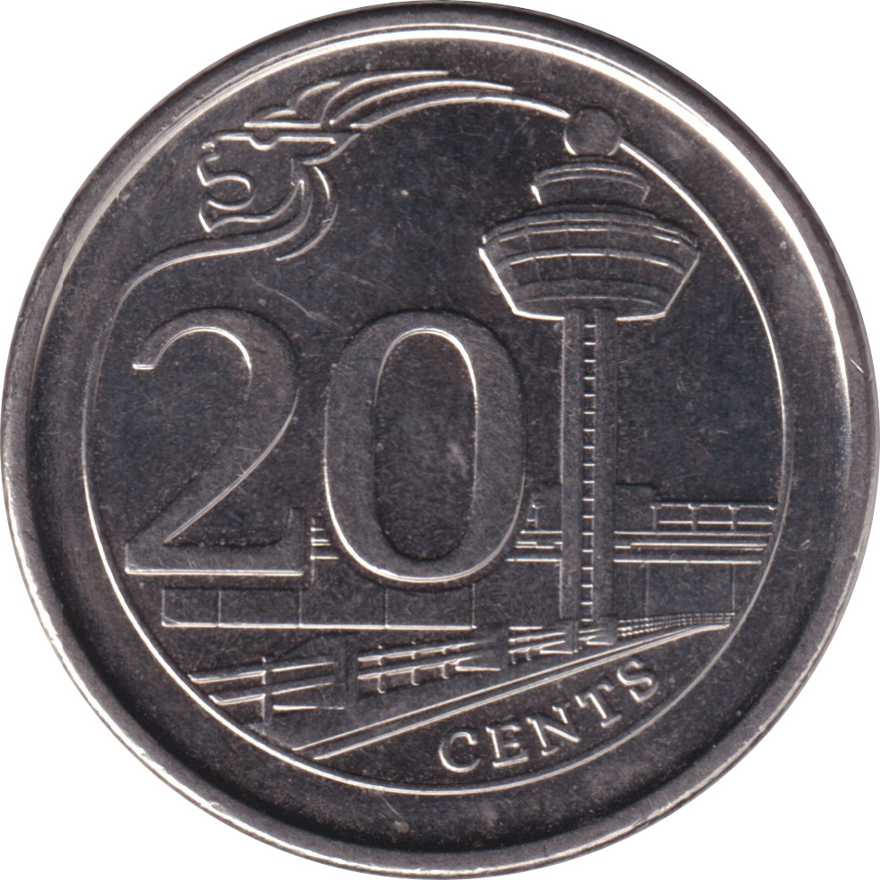 20 cents - Aéroport de Changi