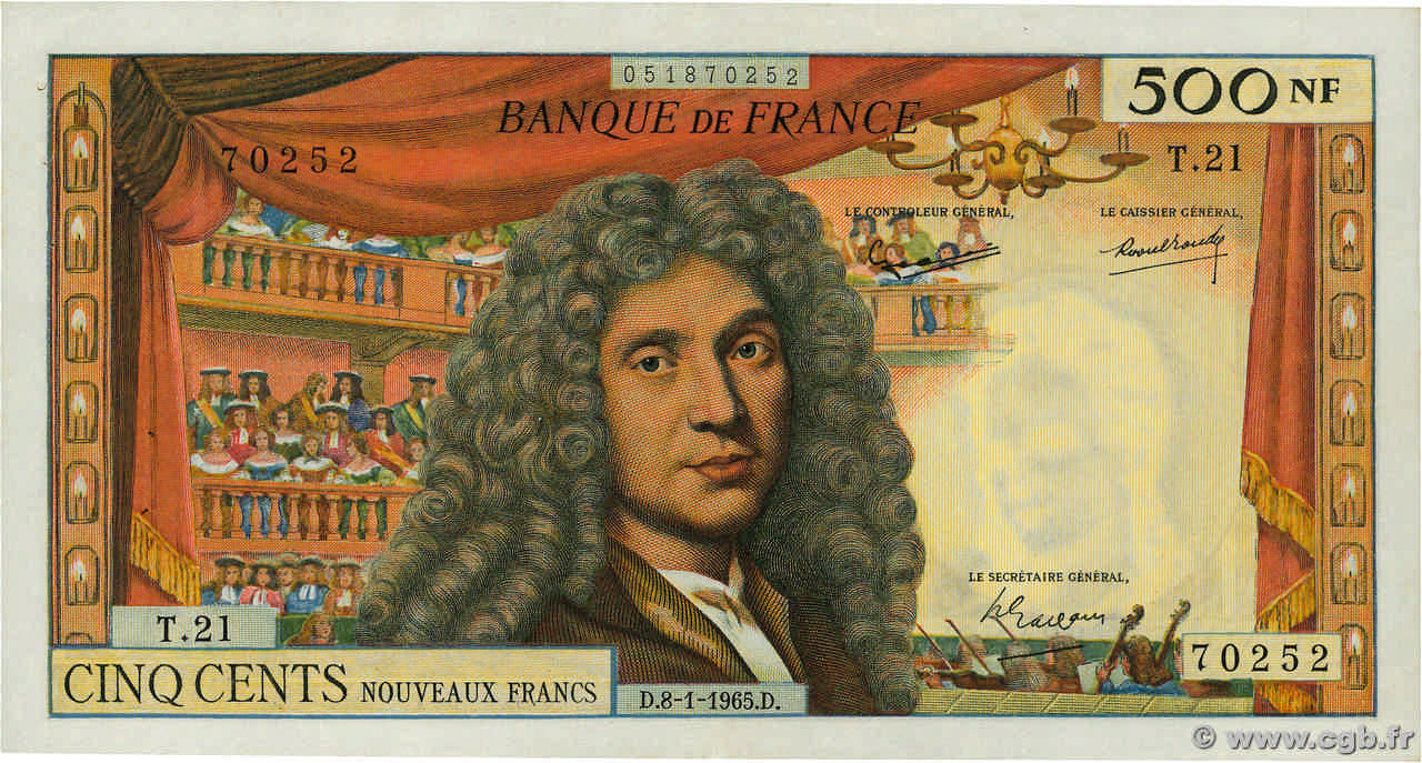 500 francs - Molière