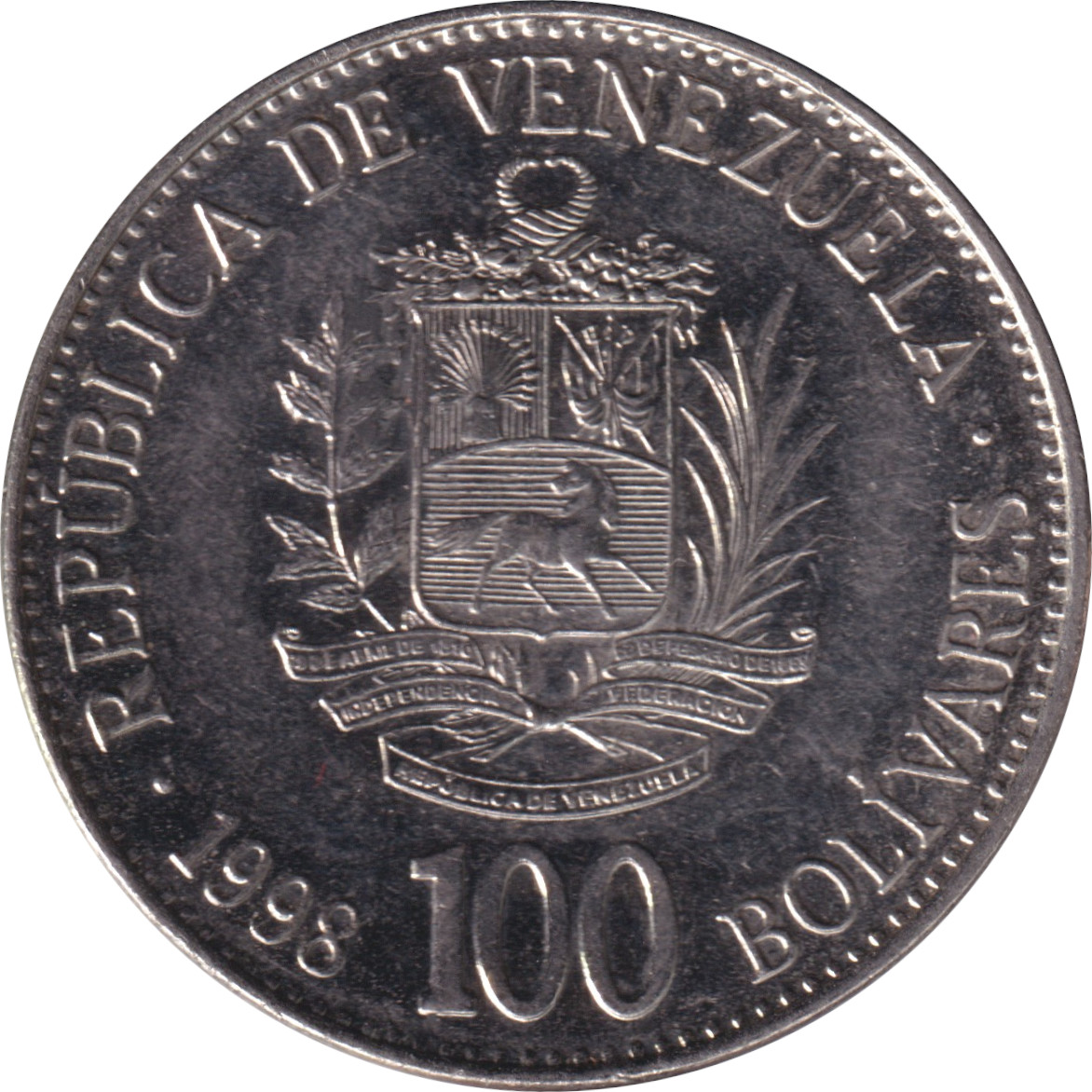 100 bolivares - Simon Bolivar - Grand blason