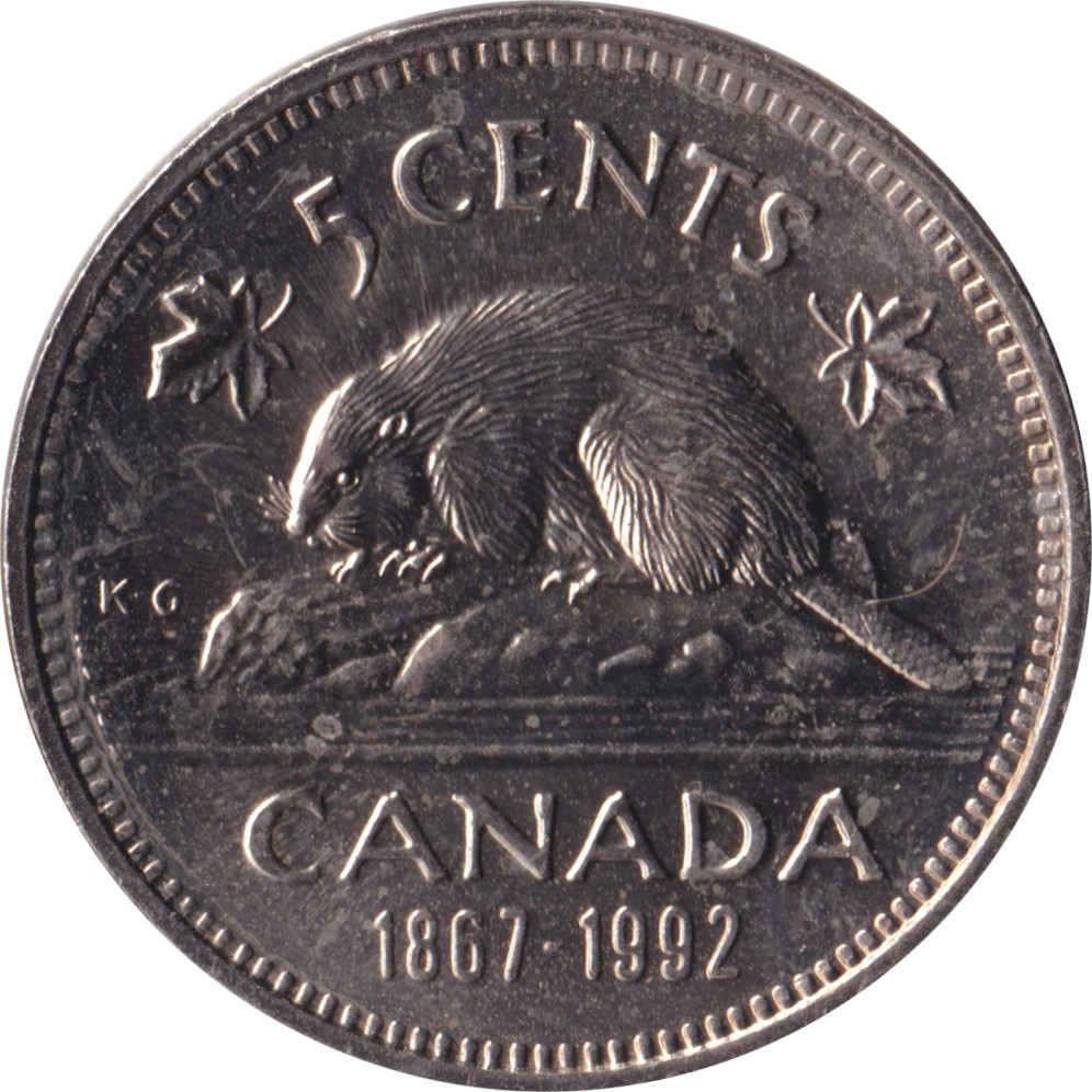 5 cents - Confédération - 125 ans