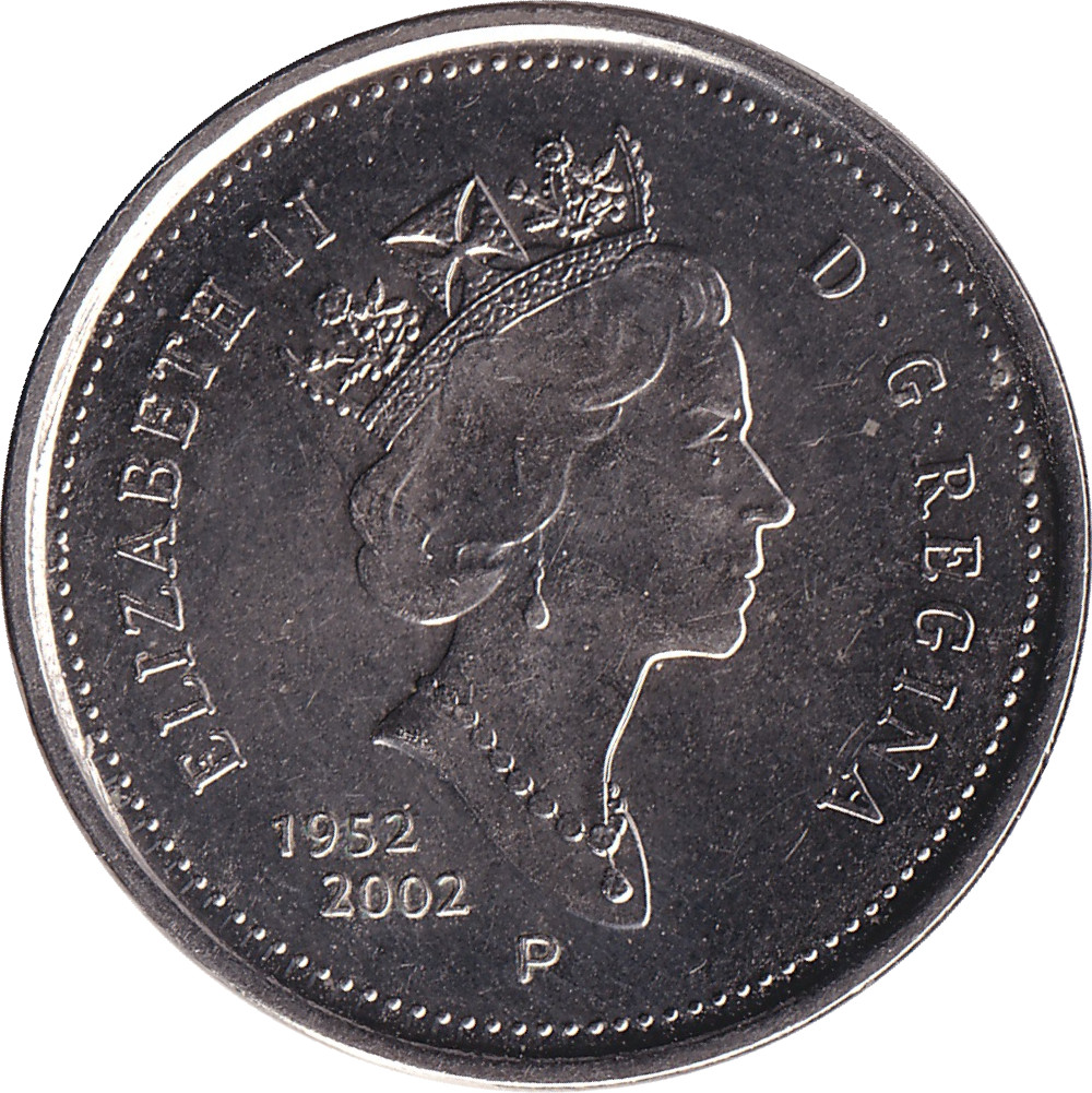 5 cents - Elizabeth II - Jubilé d'or