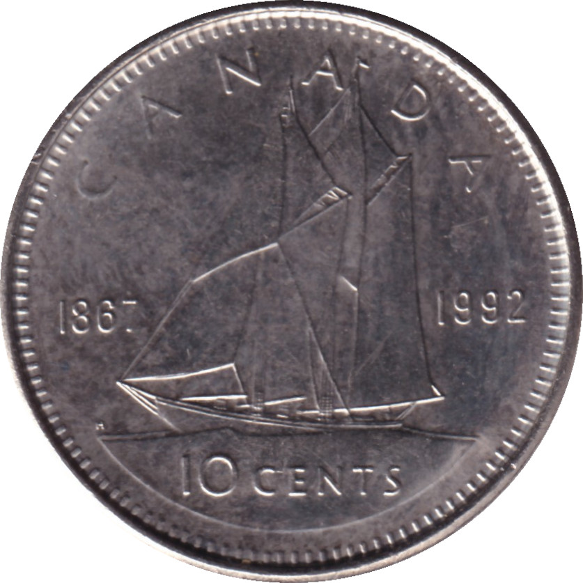 10 cents - Confédération - 125 ans