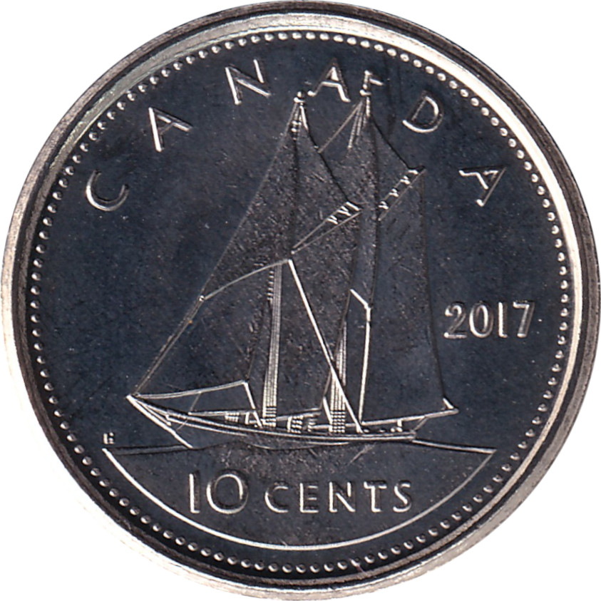 10 cents - Elizabeth II - Old head