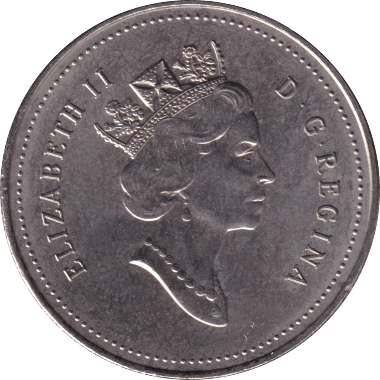 50 cents - Elizabeth II - Mature Head - First arms