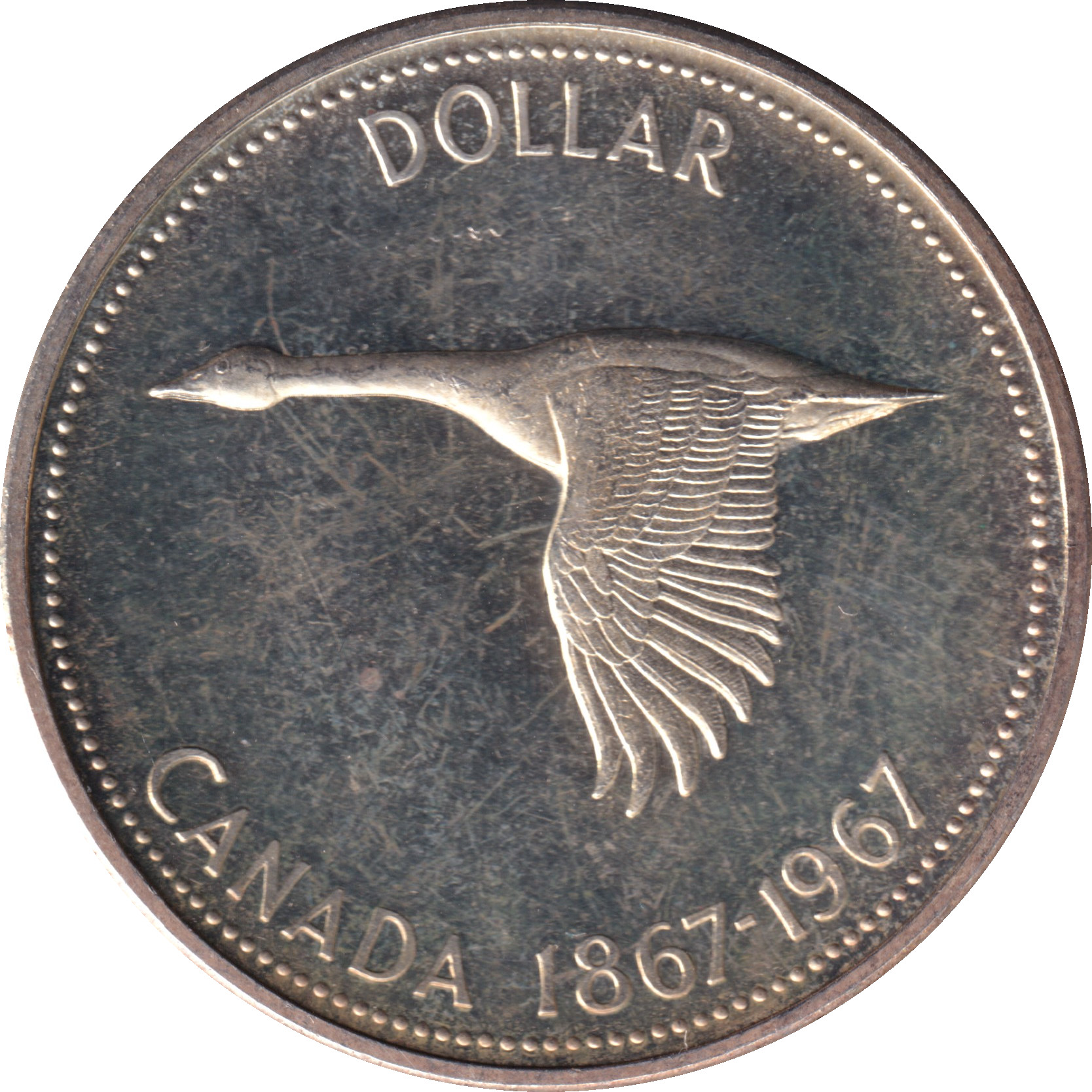 1 dollar argent - Confédération - 100 ans