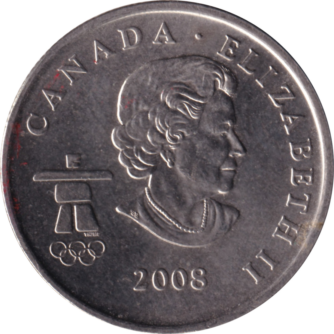 25 cents - Olympiades de Vancouver - Ski freestyle