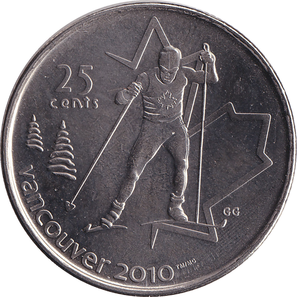 25 cents - Olympiades de Vancouver - Patinage