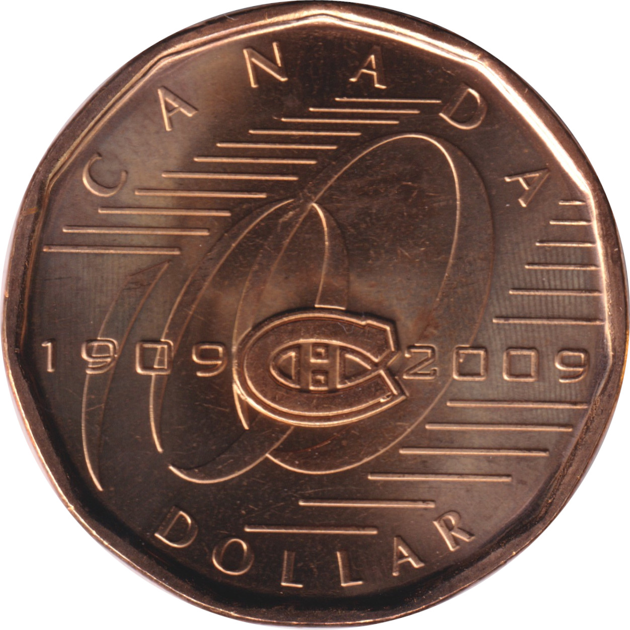 1 dollar - Canadien of Montreal - 100 years