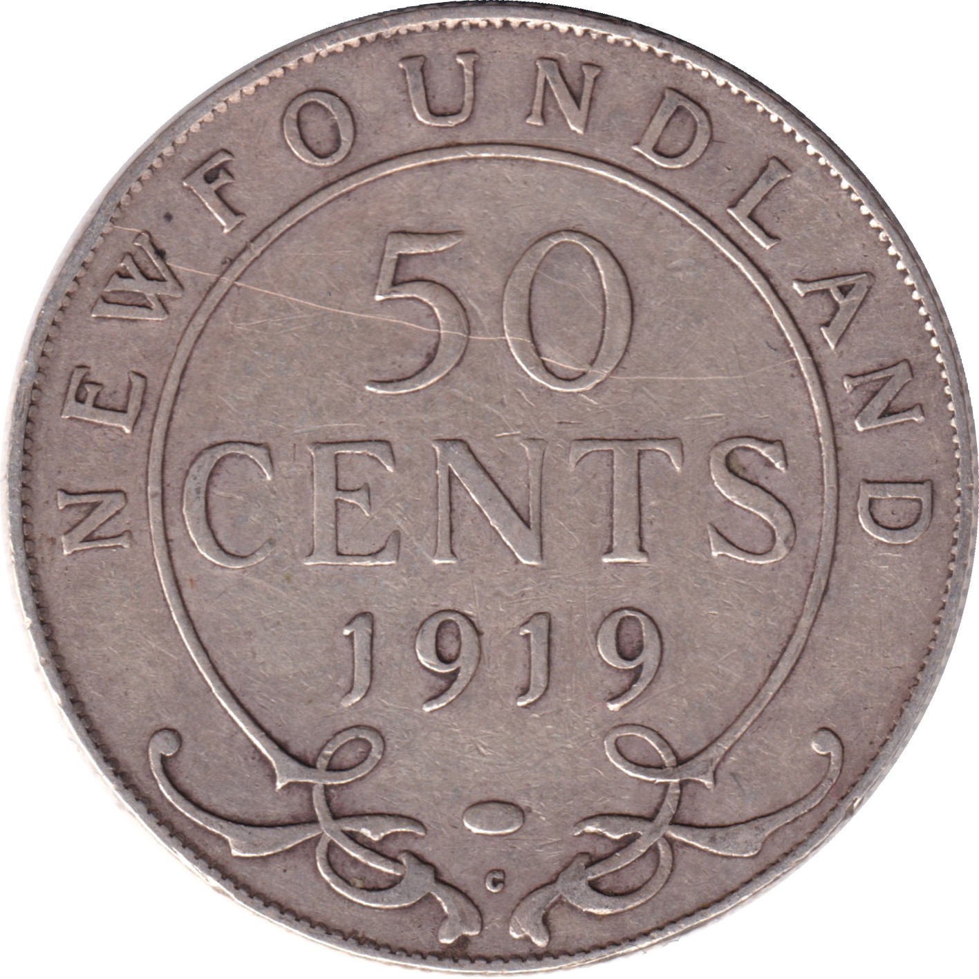 50 cents silver - George V