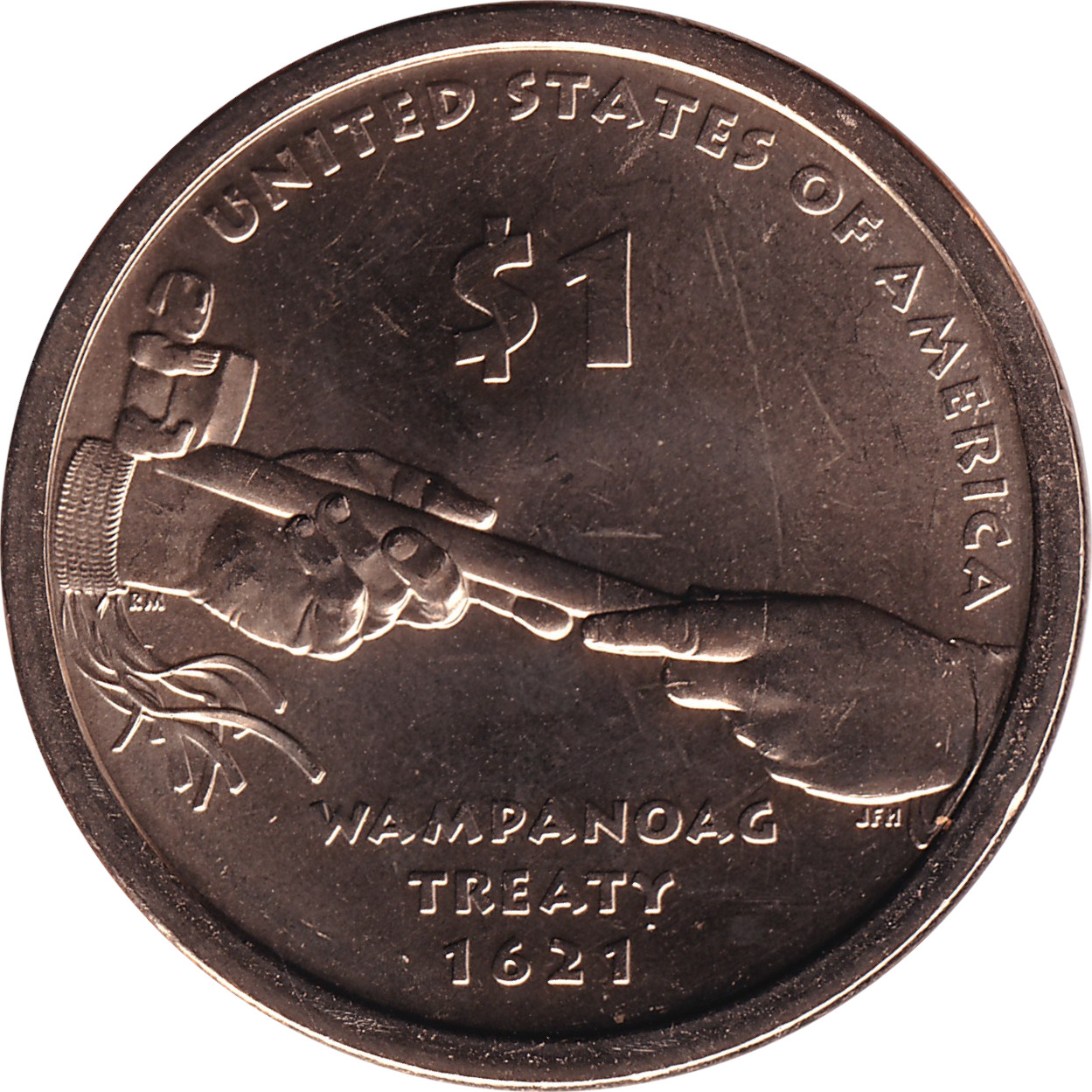 1 dollar - Wampanoag