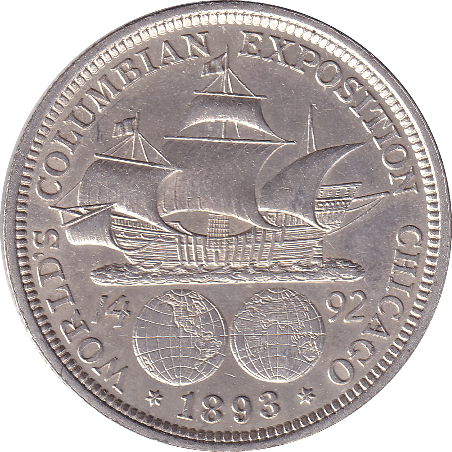 1/2 dollar silver - World's Columbian Exposition