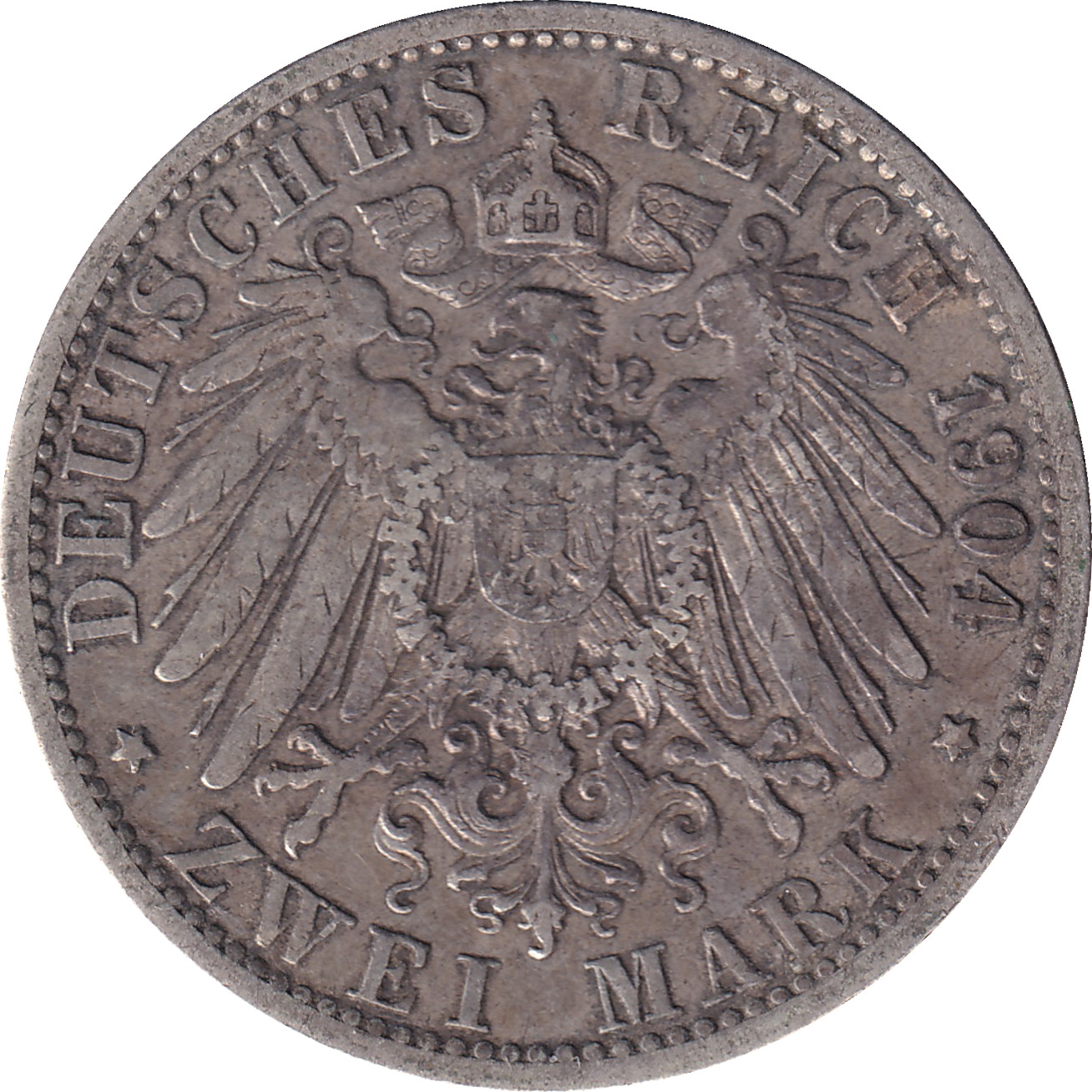 2 mark silver - Guillaume II - Aigle large