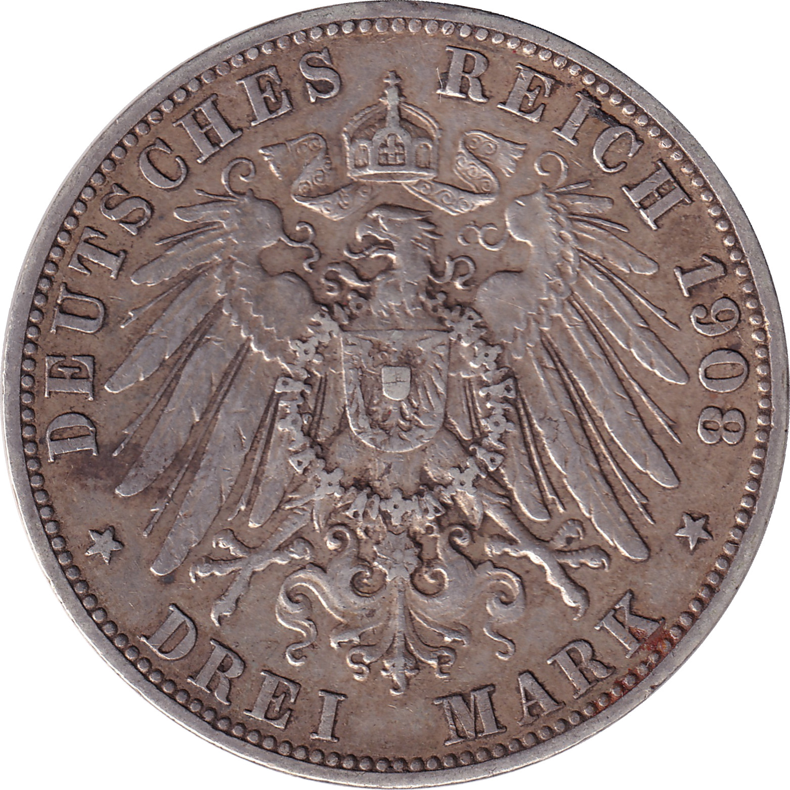 3 mark silver - Guillaume II - Aigle large