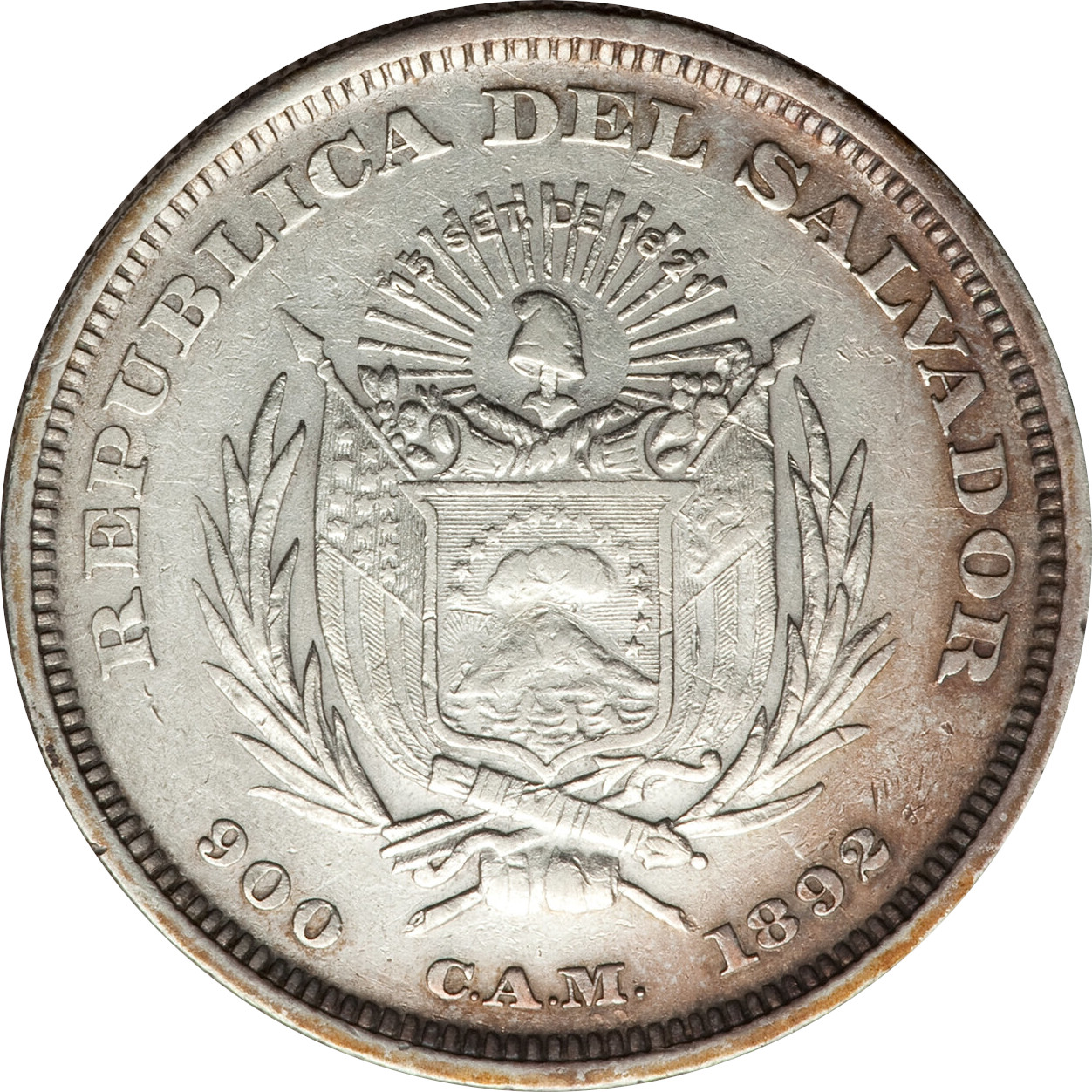 1 peso silver - Drapeaux