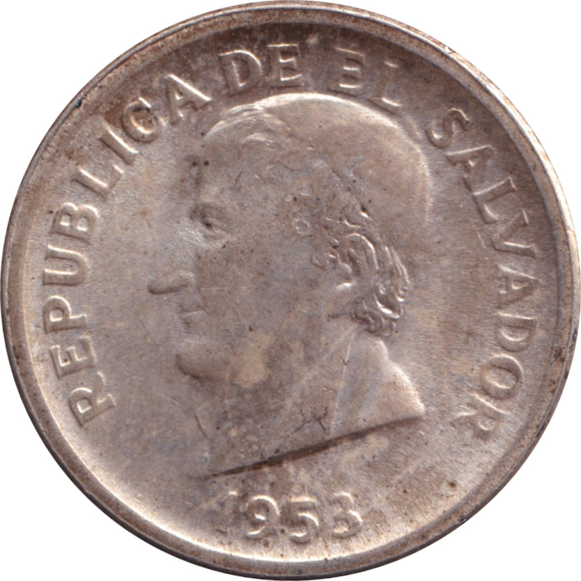 25 centavos argent - Jose Matias Delgado