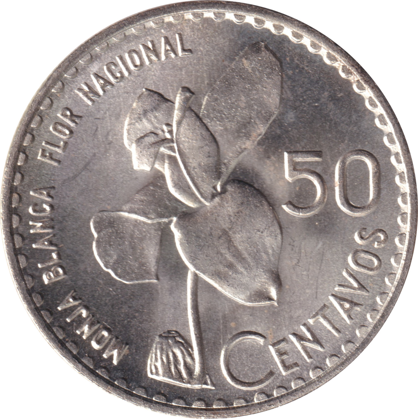 50 centavos argent - Monja Blanca