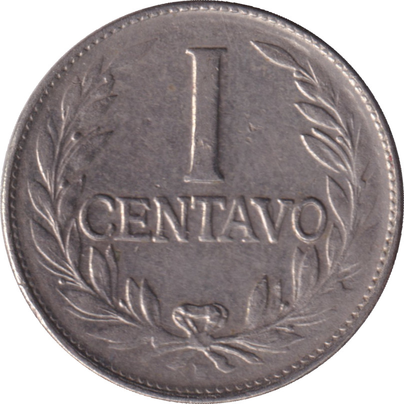 1 centavo - Buste de la Liberté - Nickel plate