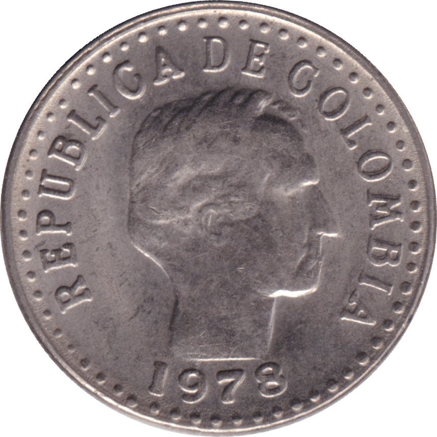 10 centavos - Santander - Small Head - Continued Legend