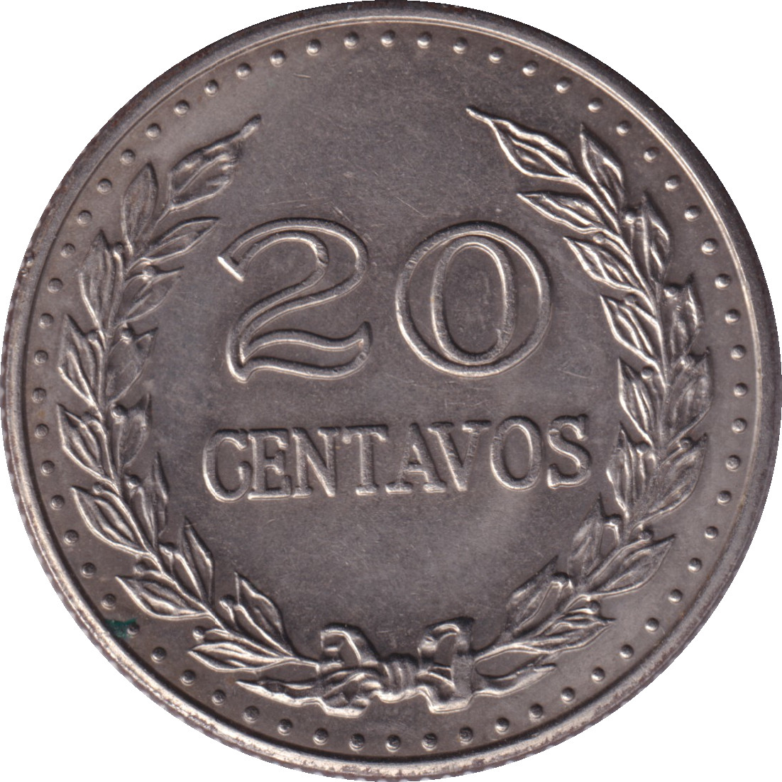 20 centavos - Santander - Petite tête - Divided legend