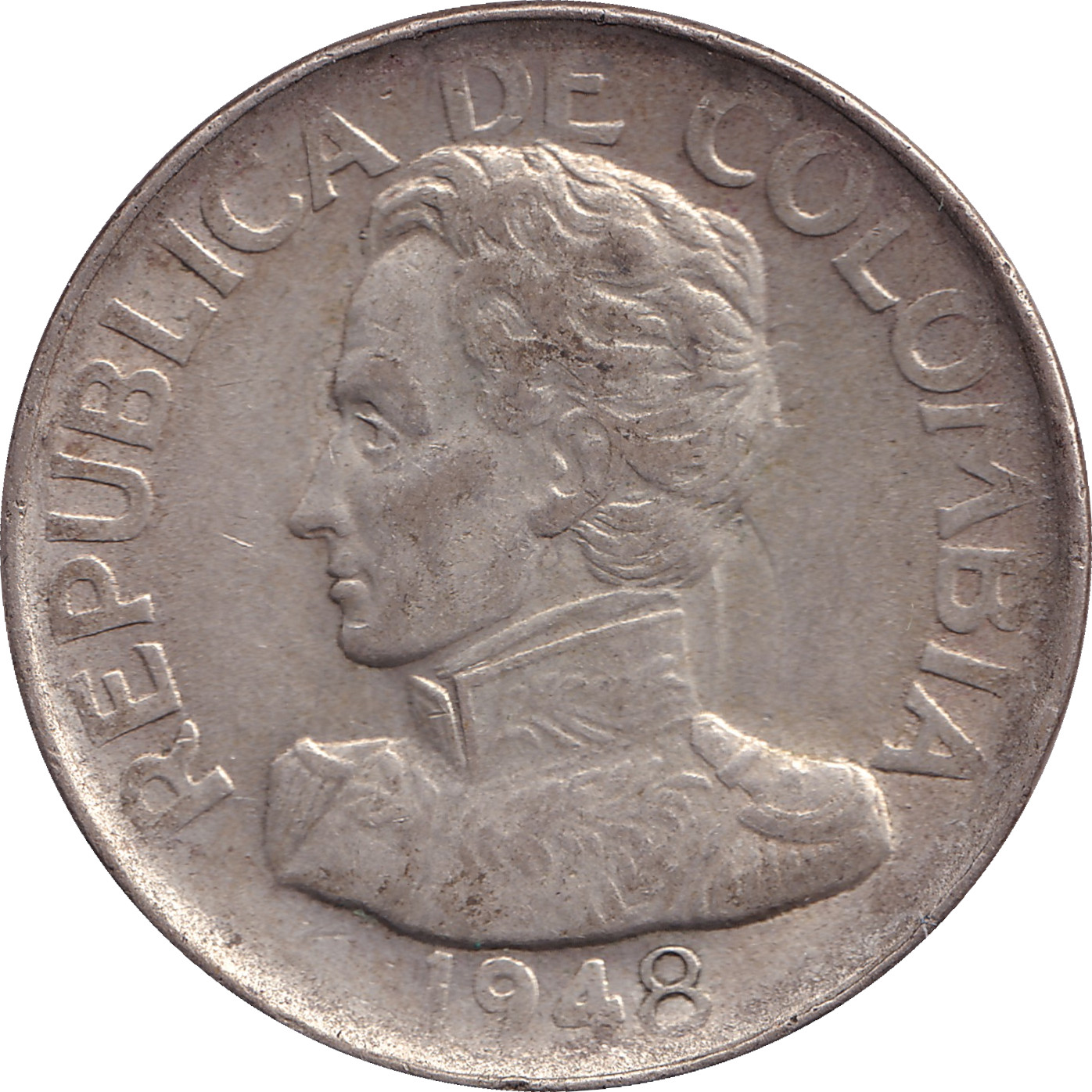 50 centavos silver - Santander