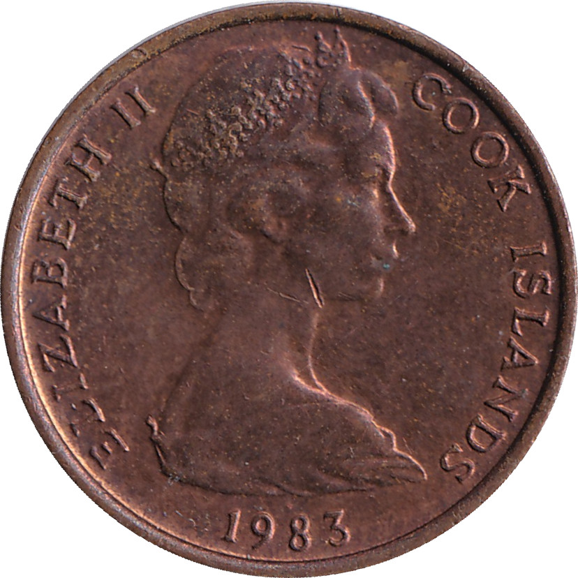 1 cent - Elizabeth II - Buste jeune