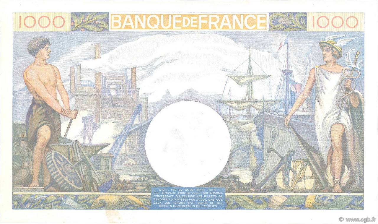 1000 francs - Commerce et Industrie