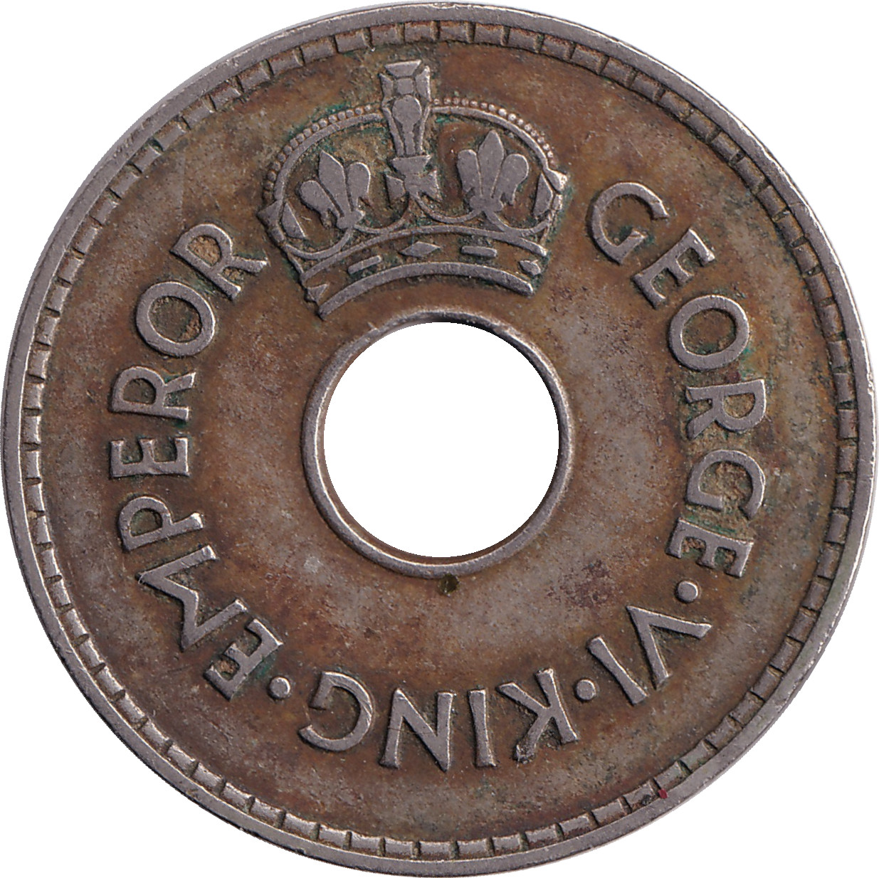 1 penny - Georges VI - Empereur - Cupronickel