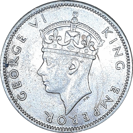 1 shilling argent - Georges VI - Petite tête