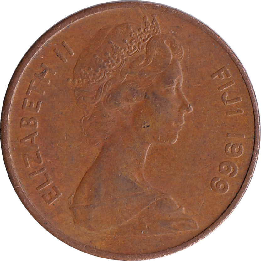 1 cent - Élizabeth II - Young bust