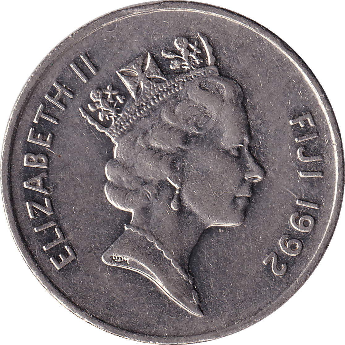 10 cents - Élizabeth II - Tête mature - Steel plated Nickel