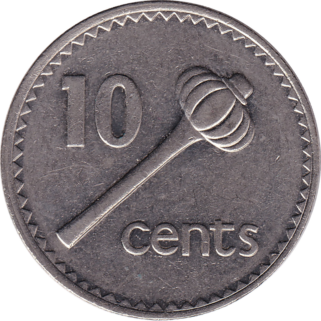 10 cents - Élizabeth II - Tête mature - Steel plated Nickel