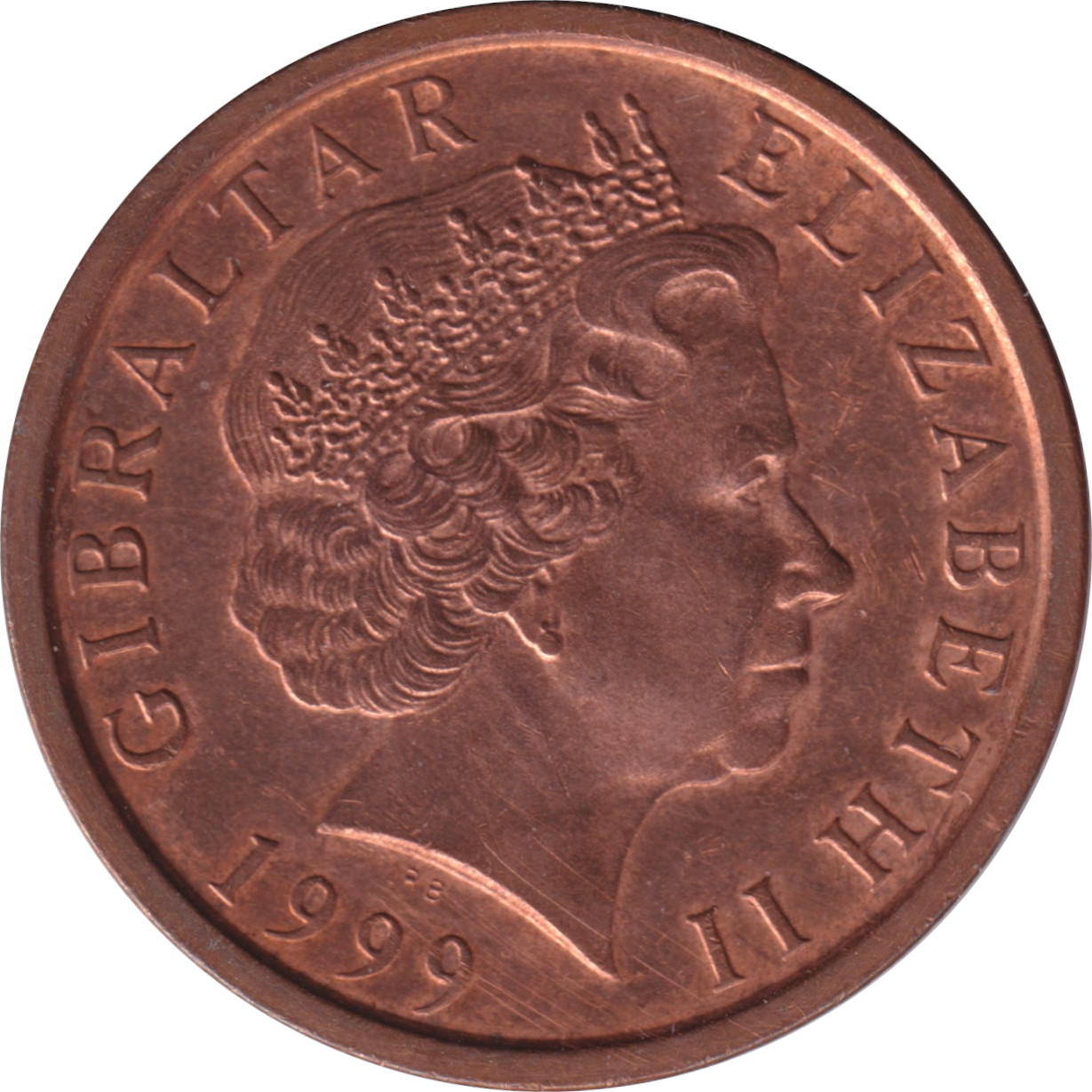 2 pence - Elizabeth II - Old head