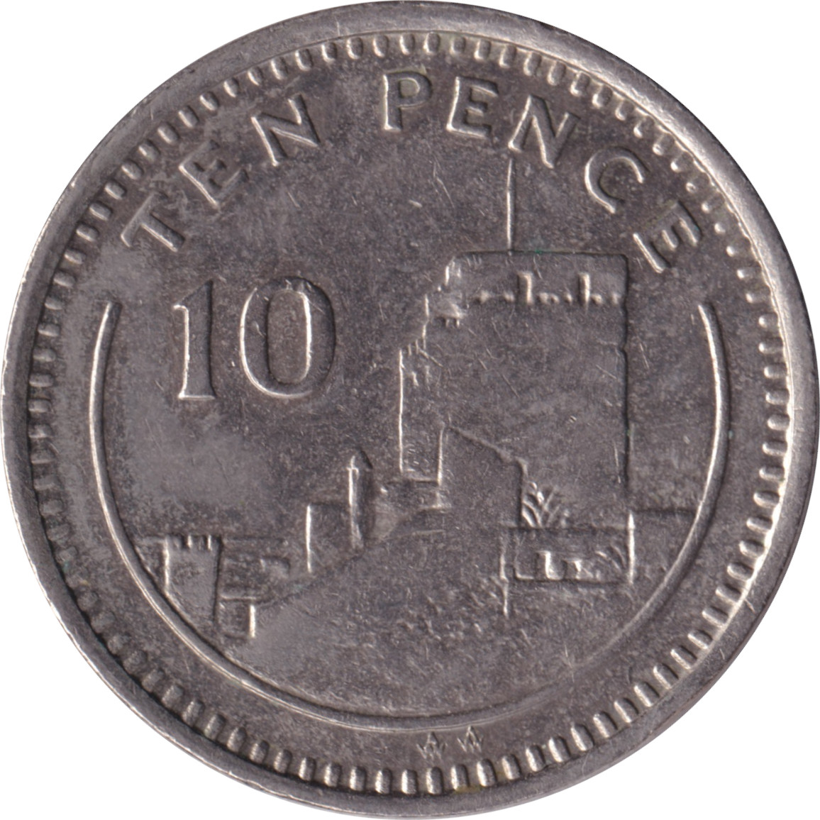 10 pence - Elizabeth II - Tête mature - Type tardif - Fort