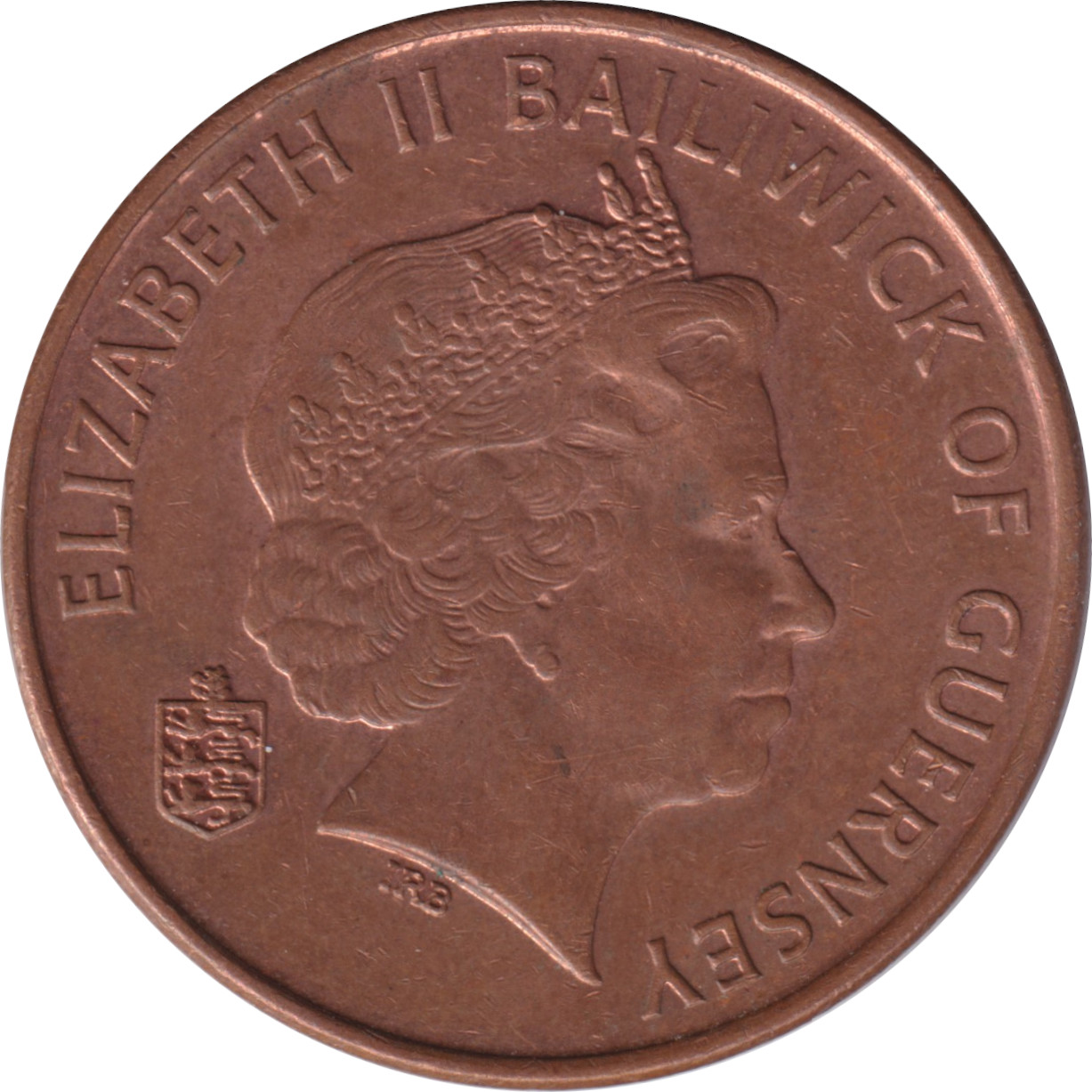 2 pence - Elizabeth II - Tête agée