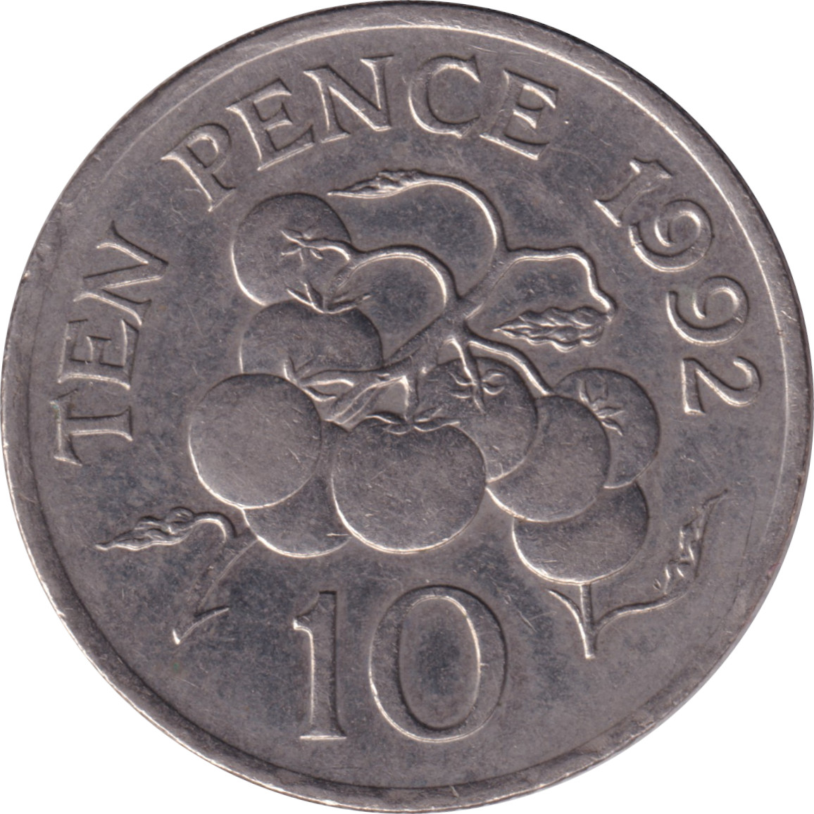 10 pence - Elizabeth II - Tête mature - Petit module