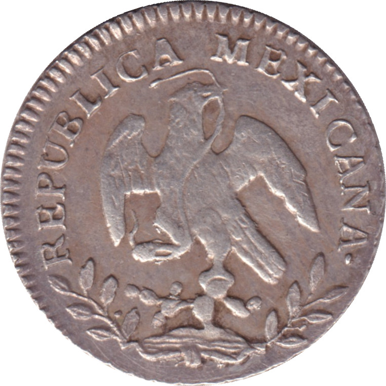 1/2 real silver - Aigle de face