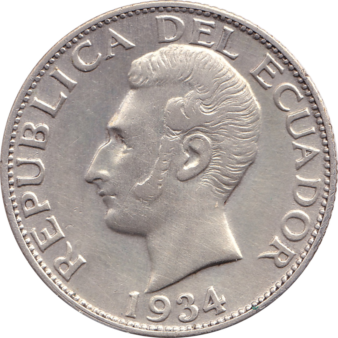 1 sucre argent - Antonio José de Sucre - Type 2