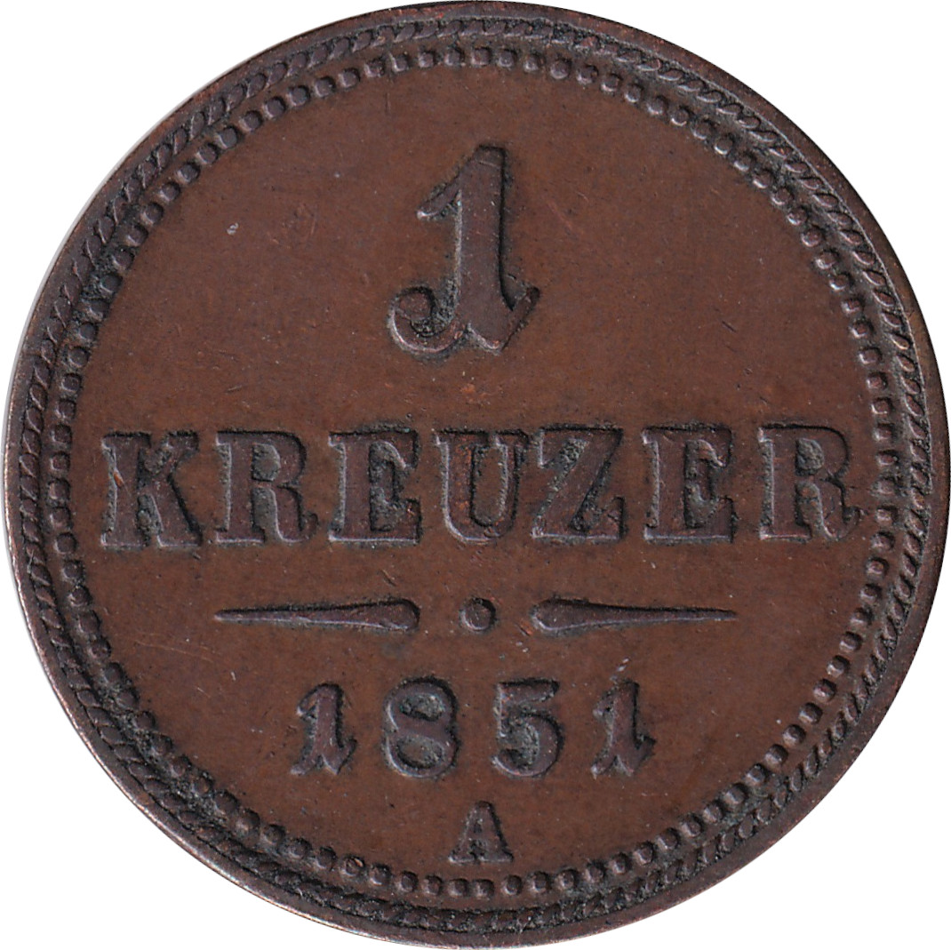 1 kreuzer - François Joseph I