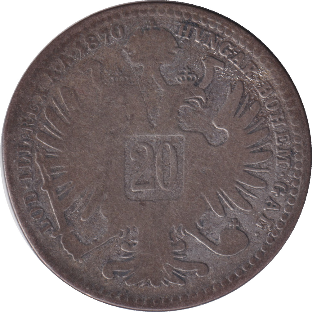 20 kreuzer argent - François Joseph I