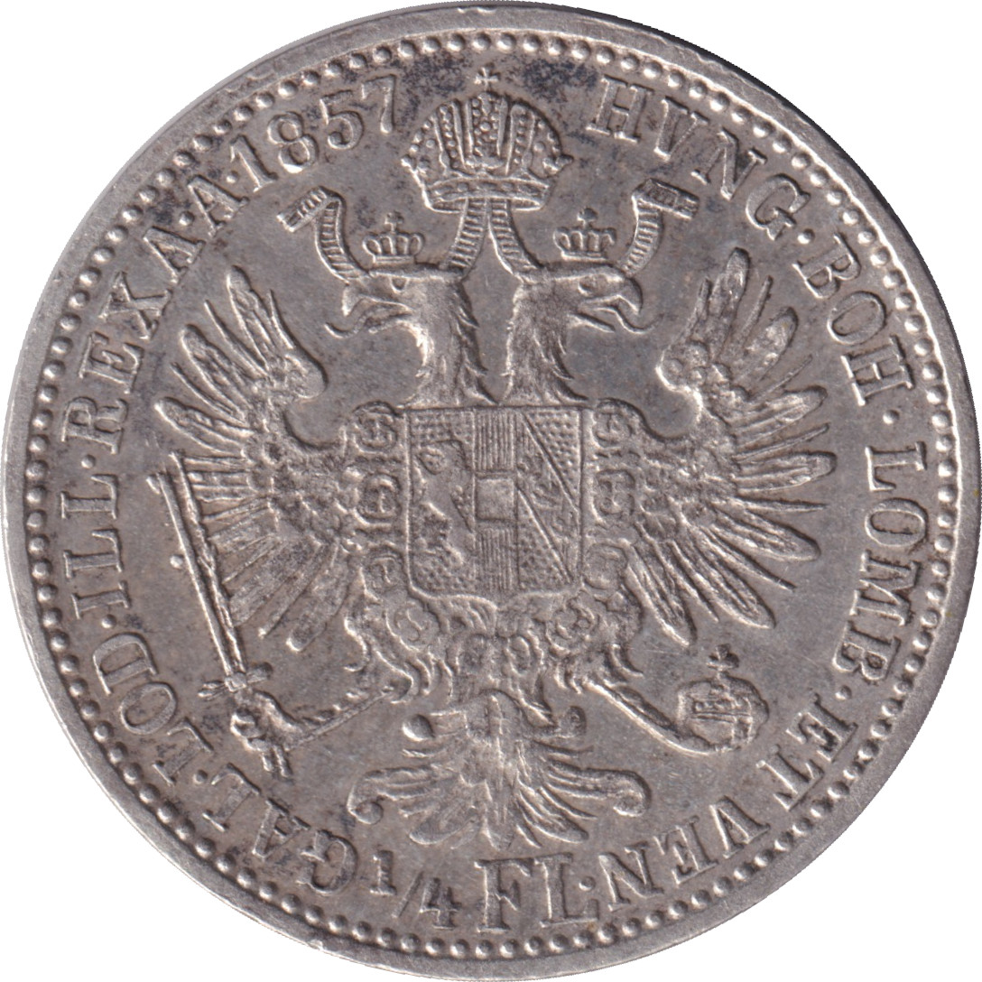 1/4 florin silver - Franz Jospeh I - Large eagle