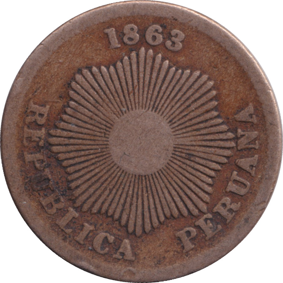 1 centavo - Soleil - Légende en bas - Type 1 - Cupronickel